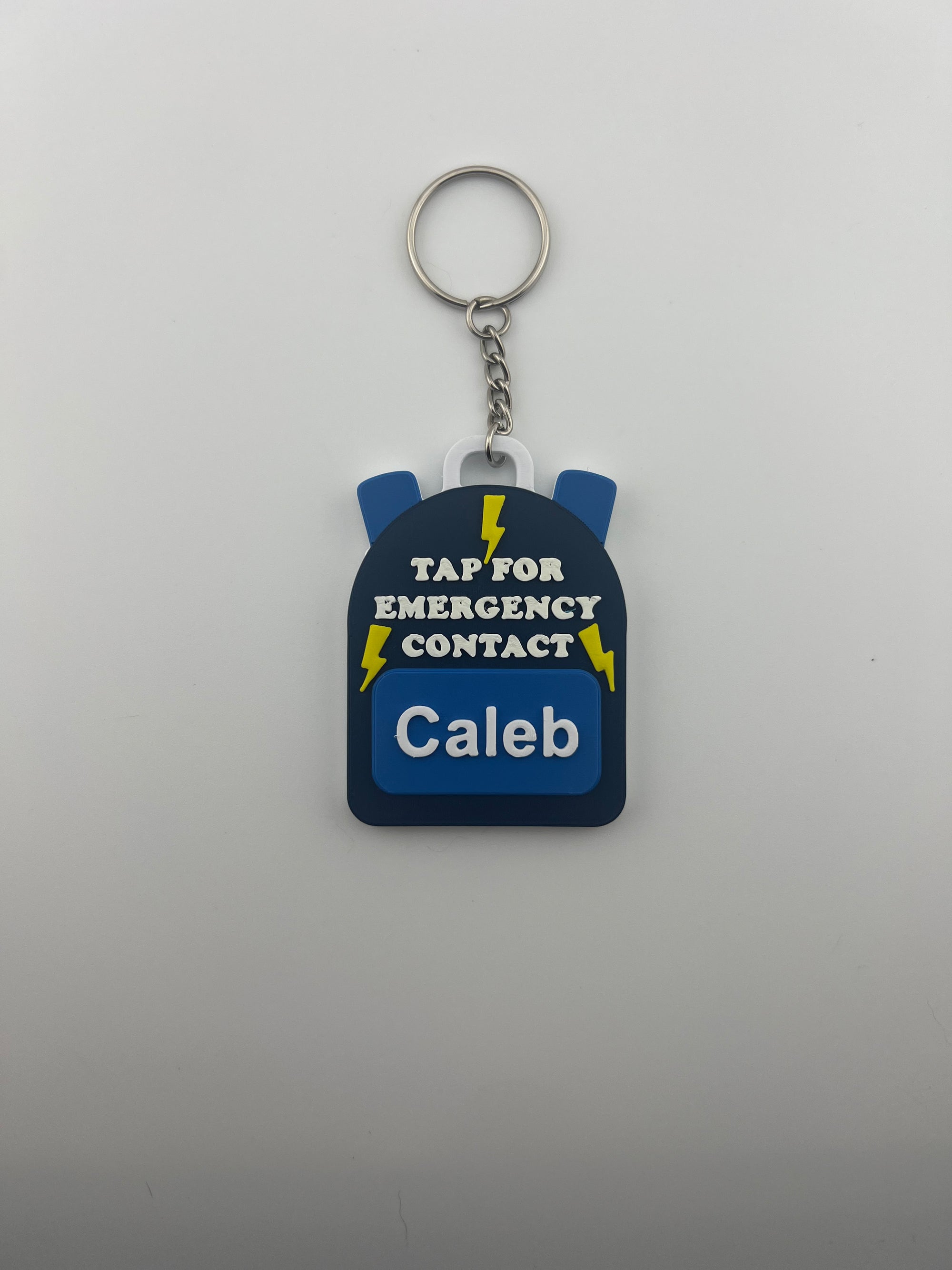Lightning Emergency Contact Backpack Tag– 3D Printed & Scannable